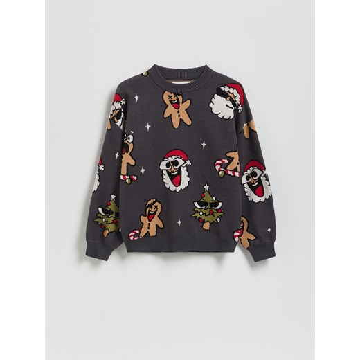 Reserved - Sweter z wiskozą - ciemnoszary ze sklepu Reserved w kategorii Bluzy chłopięce - zdjęcie 187296179