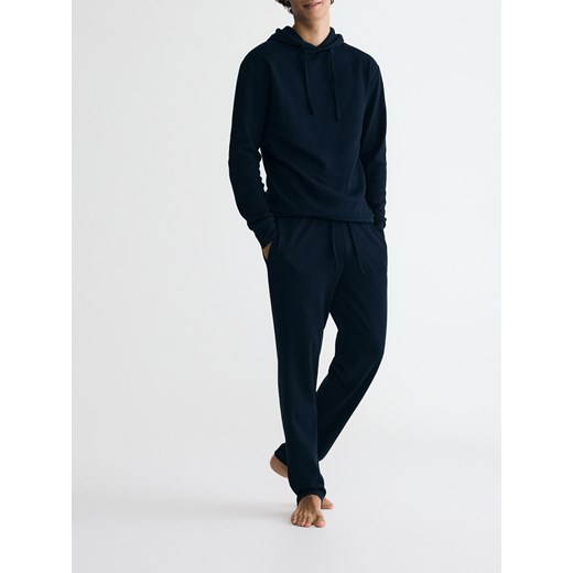 Reserved - Dwuczęściowa piżama - granatowy Reserved S Reserved