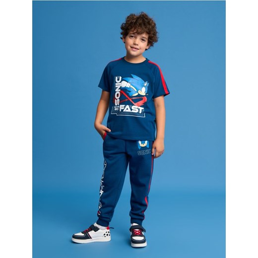 Sinsay - Spodnie dresowe Sonic the Hedgehog - granatowy ze sklepu Sinsay w kategorii Spodnie chłopięce - zdjęcie 187297186