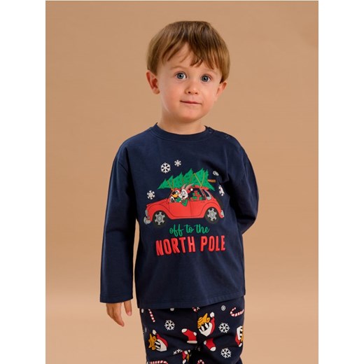 Sinsay - Koszulka ze świątecznym nadrukiem Looney Tunes - granatowy ze sklepu Sinsay w kategorii T-shirty chłopięce - zdjęcie 187297215