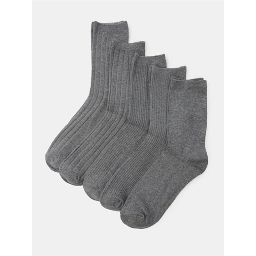 Sinsay - Skarpetki 5 pack - szary ze sklepu Sinsay w kategorii Skarpetki męskie - zdjęcie 187297217