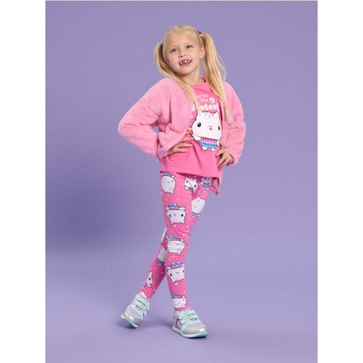 Sinsay - Legginsy Koci domek Gabi - różowy ze sklepu Sinsay w kategorii Spodnie dziewczęce - zdjęcie 187297219