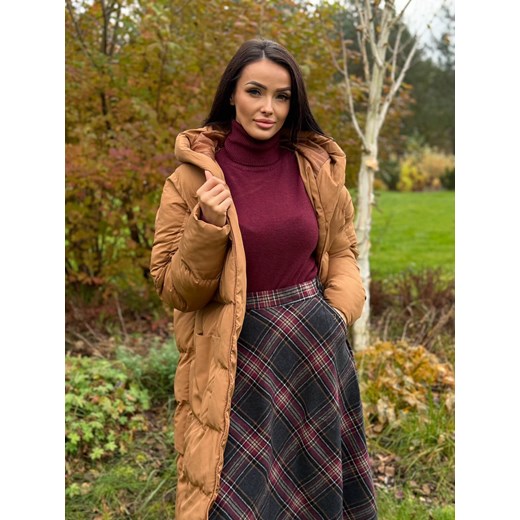 Bordowy Klasyczny Golf Modnakiecka.pl S/M ModnaKiecka.pl