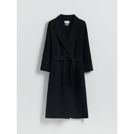 Reserved - Płaszcz handmade z wełną - czarny - id: 479GX-99X - marki Reserved - 187297987 Reserved - Płaszcz handmade z wełną - czarny ze sklepu Reserved w kategorii Płaszcze damskie - zdjęcie 187297987