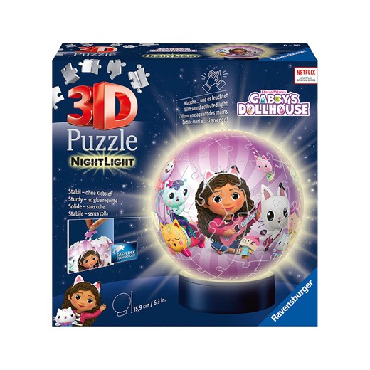Ravensburger 72-częściowe puzzle 3D "Night light - Gabby's Dollhouse" - 6+ - id: 17651375 - marki Ravensburger - 187298626 Ravensburger 72-częściowe puzzle 3D "Night light - Gabby's Dollhouse" - 6+ ze sklepu Limango Polska w kategorii Puzzle - zdjęcie 187298626