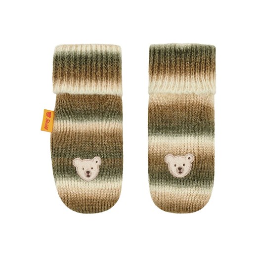 Steiff Rękawiczki w kolorze oliwkowo-kremowym Steiff 92/98 wyprzedaż Limango Polska