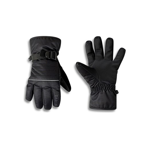 Dare 2b Rękawiczki narciarskie &quot;Glacier&quot; w kolorze czarnym ze sklepu Limango Polska w kategorii Rękawiczki dziecięce - zdjęcie 187300099