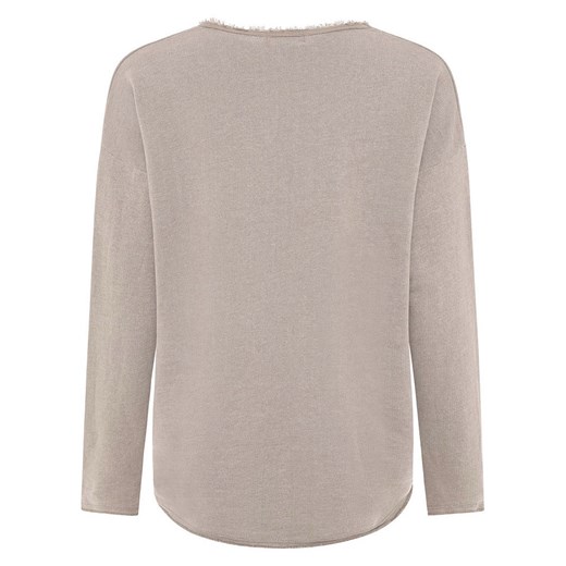 Zwillingsherz Bluza &quot;Positive Mind&quot; w kolorze szarobrązowym Zwillingsherz S/M Limango Polska wyprzedaż