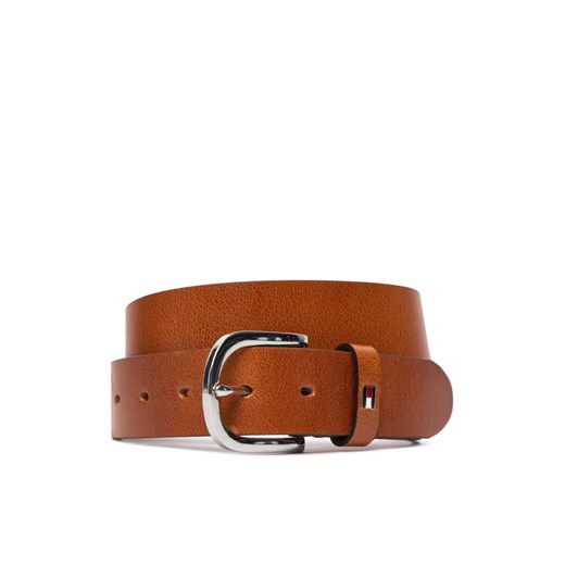 Pasek Damski Tommy Hilfiger New Danny Belt WW0WW11590 Brązowy ze sklepu eobuwie.pl w kategorii Paski damskie - zdjęcie 187300189
