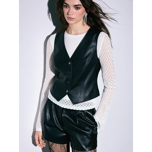 Mohito - Bawełniany sweter - biały ze sklepu Mohito w kategorii Swetry damskie - zdjęcie 187300705