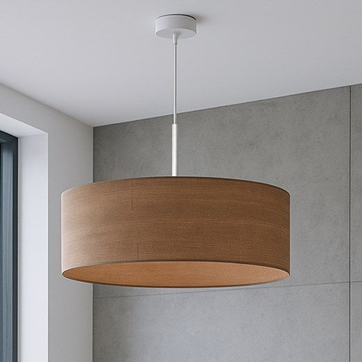 Nowoczesna lampa wisząca do salonu SINTRA ECO fi - 50 cm - kolor orzechowy ze sklepu Lysne w kategorii Lampy wiszące - zdjęcie 187301596