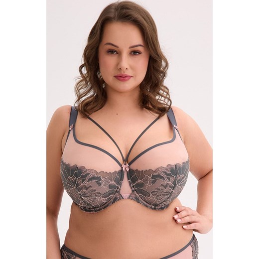 Gaia biustonosz półusztywninany semi-soft Priya 1318 Maxi, Kolor grafitowo-różowy, Rozmiar 105D, Gaia - id: 221796 - marki Gaia - 187302146 Gaia biustonosz półusztywninany semi-soft Priya 1318 Maxi, Kolor grafitowo-różowy, Rozmiar 105D, Gaia ze sklepu Primodo w kategorii Biustonosze - zdjęcie 187302146