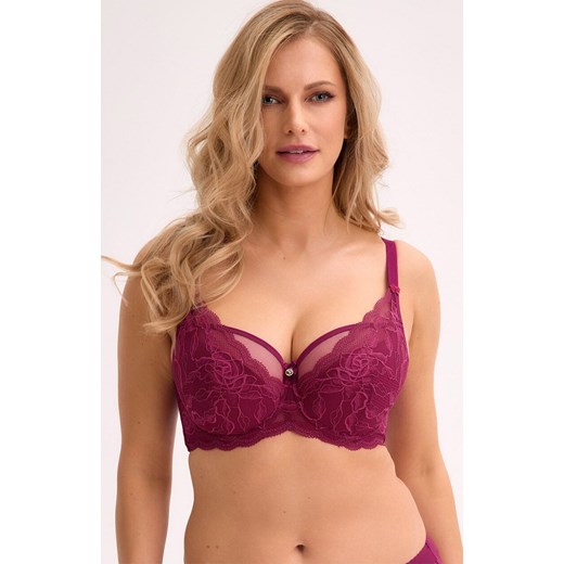 Gaia biustonosz półusztywniany semi-soft bordowy Veronika 931, Kolor bordowy, Rozmiar 80B, Gaia - id: 222003 - marki Gaia - 187302158 Gaia biustonosz półusztywniany semi-soft bordowy Veronika 931, Kolor bordowy, Rozmiar 80B, Gaia ze sklepu Primodo w kategorii Biustonosze - zdjęcie 187302158
