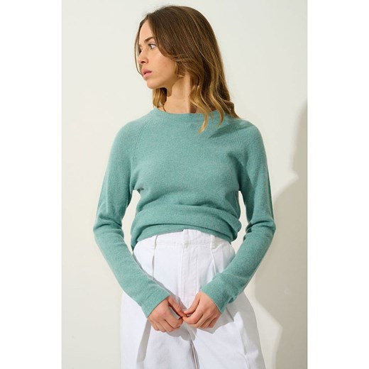 AUTHENTIC CASHMERE Kaszmirowy sweter &quot;Ecrin&quot; w kolorze turkusowym M wyprzedaż Limango Polska