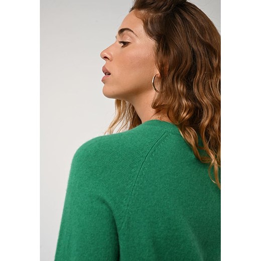 AUTHENTIC CASHMERE Kaszmirowy sweter &quot;Ecrin&quot; w kolorze zielonym XXL promocyjna cena Limango Polska