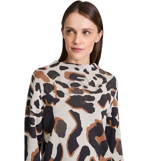 Betty Barclay Sweter w kolorze beżowo-brązowo-szarym 40 promocyjna cena Limango Polska