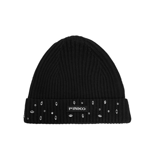 Czapka Pinko Serengeti Cuffia 104326 A27A Czarny ze sklepu eobuwie.pl w kategorii Czapki zimowe damskie - zdjęcie 187302795