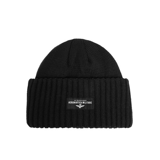 Czapka Aeronautica Militare 242CU059L520 Czarny ze sklepu eobuwie.pl w kategorii Czapki zimowe męskie - zdjęcie 187302847