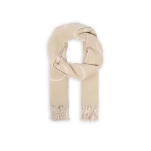 Szalik Tommy Hilfiger Script Logo AW0AW17786 Beżowy ze sklepu eobuwie.pl w kategorii Szaliki i chusty damskie - zdjęcie 187302865