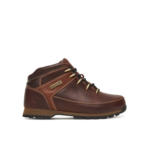 Trzewiki Timberland Euro Sprint Mid Lace TB0A2K84EIU1 Brązowy ze sklepu eobuwie.pl w kategorii Buty zimowe męskie - zdjęcie 187302899