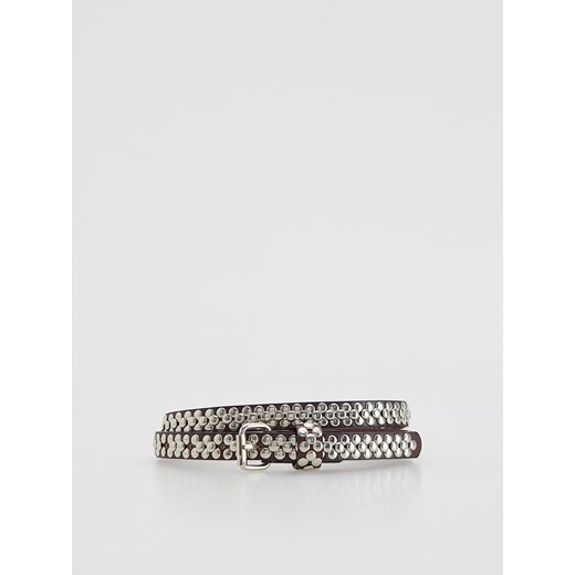 Reserved - Pasek z ćwiekami - brązowy ze sklepu Reserved w kategorii Paski damskie - zdjęcie 187303648