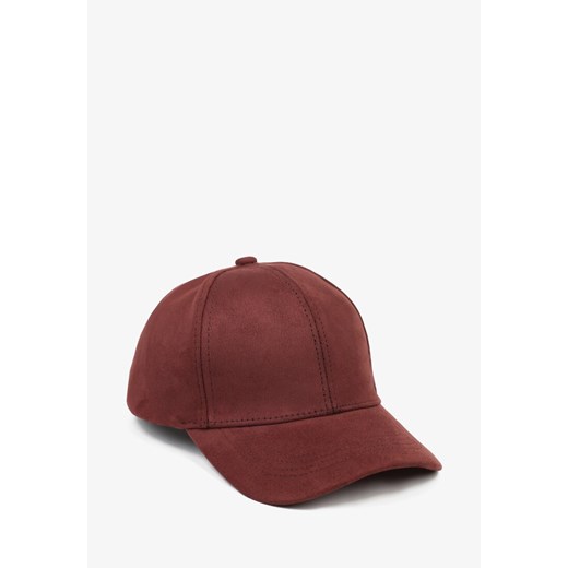 Bordowa Klasyczna Czapka z Daszkiem Tusira ze sklepu born2be.pl w kategorii Czapki z daszkiem męskie - zdjęcie 187304205