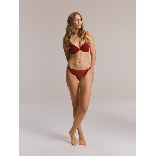 Reserved - Siateczkowe majtki figi - czerwony - id: 459EZ-33X - marki Reserved - 187304619 Reserved - Siateczkowe majtki figi - czerwony ze sklepu Reserved w kategorii Majtki damskie - zdjęcie 187304619