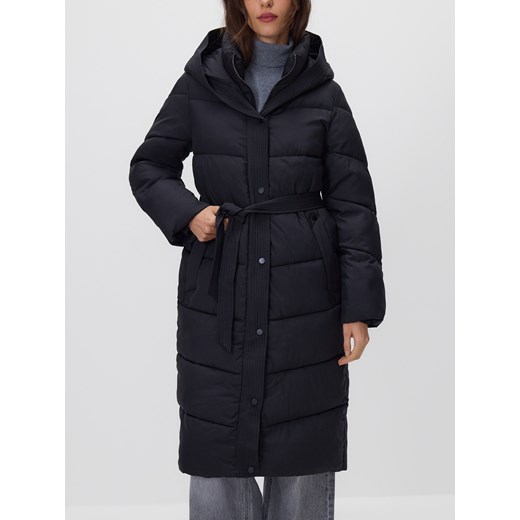 Reserved - Pikowana kurtka z kapturem - czarny Reserved L Reserved