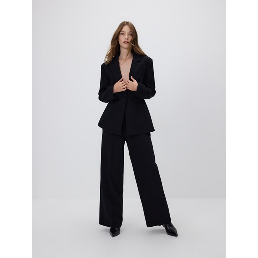 Reserved - Spodnie w kant - czarny ze sklepu Reserved w kategorii Spodnie damskie - zdjęcie 187304889