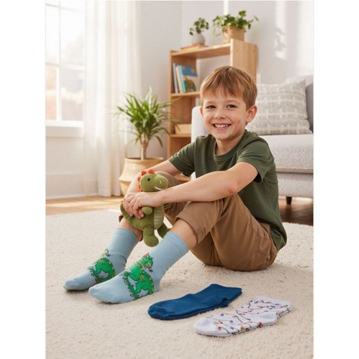 Sinsay - Skarpetki 3 pack - wielobarwny ze sklepu Sinsay w kategorii Skarpetki dziecięce - zdjęcie 187305997