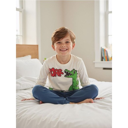 Sinsay - Piżama dwuczęściowa - kremowy ze sklepu Sinsay w kategorii Piżamy dziecięce - zdjęcie 187306006