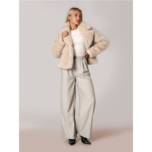 Sinsay - Ażurowy sweter z domieszką wełny - kremowy ze sklepu Sinsay w kategorii Swetry damskie - zdjęcie 187306025