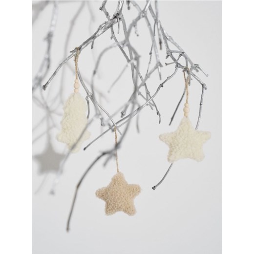 Sinsay - Dekoracje świąteczne 4 pack - kremowy - id: 506GF-01X - marki Sinsay - 187306049 Sinsay - Dekoracje świąteczne 4 pack - kremowy ze sklepu Sinsay w kategorii Dekoracje bożonarodzeniowe - zdjęcie 187306049