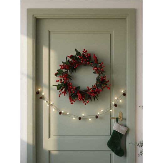 Sinsay - Świąteczny wieniec dekoracyjny - wielobarwny ze sklepu Sinsay w kategorii Dekoracje bożonarodzeniowe - zdjęcie 187306085