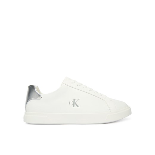 Calvin Klein Sneakersy Low Pro Cups Laceup Lth Met HW0HW02846 Biały ze sklepu MODIVO w kategorii Buty sportowe damskie - zdjęcie 187306295