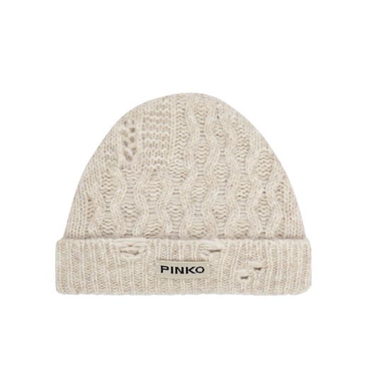 PINKO Czapka 104476 A28Y Beżowy ze sklepu MODIVO w kategorii Czapki zimowe damskie - zdjęcie 187306296