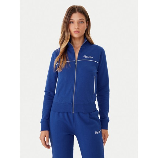 Guess Jeans Bluza W5YQ17 K68I4 Niebieski Regular Fit ze sklepu MODIVO w kategorii Bluzy damskie - zdjęcie 187306337