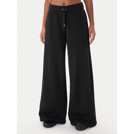 Juicy Couture Spodnie dresowe Annen JCWBJ225320 Czarny Wide Leg ze sklepu MODIVO w kategorii Spodnie damskie - zdjęcie 187306339