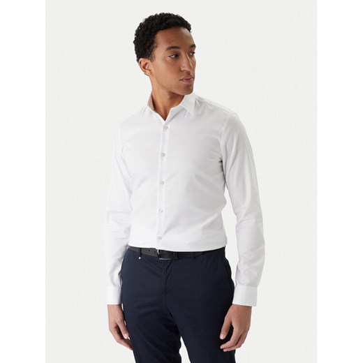 Calvin Klein Koszula LV019EU053 Biały Slim Fit ze sklepu MODIVO w kategorii Koszule męskie - zdjęcie 187306366