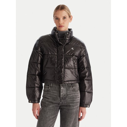 Calvin Klein Jeans Kurtka zimowa LV047D504G Czarny Regular Fit - id: 0000305360007 - marki Calvin Klein - 187306436 Calvin Klein Jeans Kurtka zimowa LV047D504G Czarny Regular Fit ze sklepu MODIVO w kategorii Kurtki damskie - zdjęcie 187306436