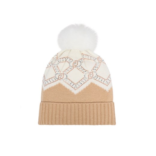 Liu Jo Czapka TF4297 MS55L Beżowy ze sklepu MODIVO w kategorii Czapki zimowe damskie - zdjęcie 187306527