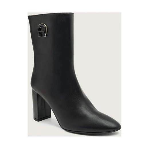 Aigner Skórzane botki na słupku CAROLINE 15B ze sklepu Gomez Fashion Store w kategorii Botki - zdjęcie 187308897