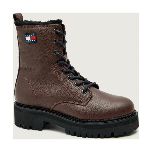 Tommy Jeans Skórzane botki | shearling ze sklepu Gomez Fashion Store w kategorii Botki - zdjęcie 187308969