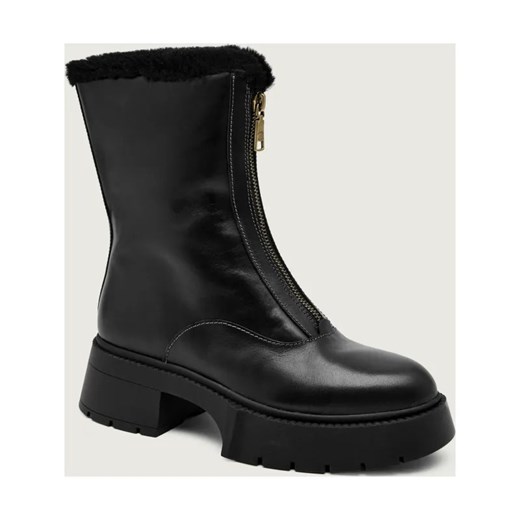 Coach Skórzane botki na platformie LEAH | shearling ze sklepu Gomez Fashion Store w kategorii Botki - zdjęcie 187309007