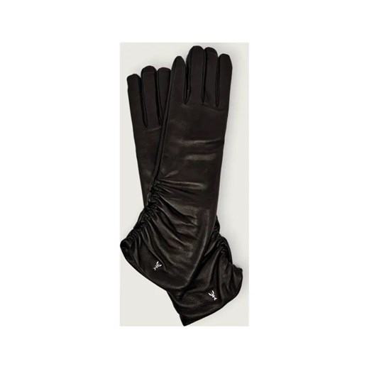 Patrizia Pepe Skórzane rękawiczki | z dodatkiem wełny ze sklepu Gomez Fashion Store w kategorii Rękawiczki damskie - zdjęcie 187309055