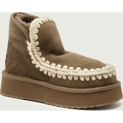 MOU Śniegowce Mini Eskimo Platform | zamsz ze sklepu Gomez Fashion Store w kategorii Śniegowce damskie - zdjęcie 187309059