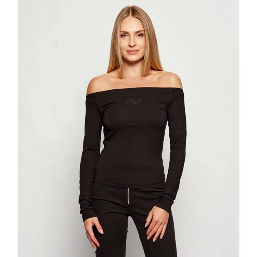 Hugo Blue Bluzka Dolder_B | Slim Fit ze sklepu Gomez Fashion Store w kategorii Bluzki damskie - zdjęcie 187309145