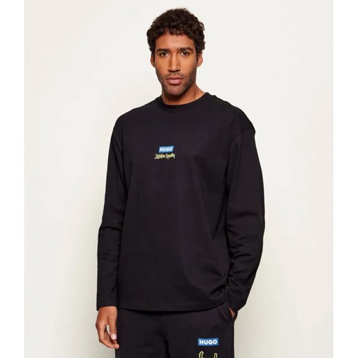 Hugo Blue Longsleeve Nichaboso_JJK Hugo x Jujutsu Kaisen | Relaxed fit ze sklepu Gomez Fashion Store w kategorii T-shirty męskie - zdjęcie 187309169