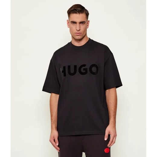 HUGO T-shirt Dinkee | Oversize fit ze sklepu Gomez Fashion Store w kategorii T-shirty męskie - zdjęcie 187309249