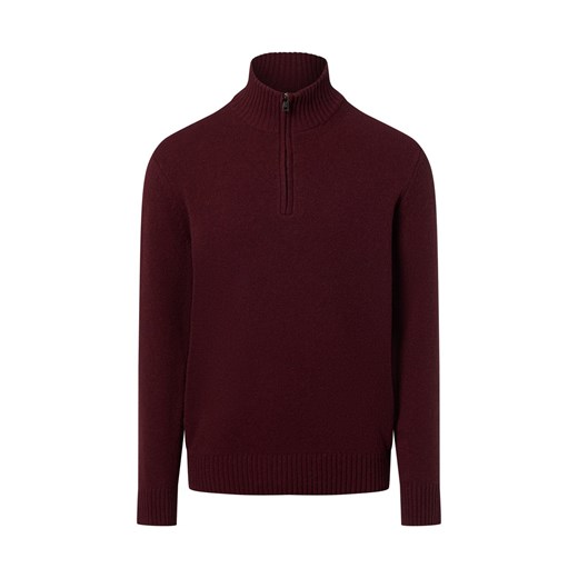 Nils Sundström Męski sweter z dzianiny wykonany z wełny Mężczyźni Wełna bordowy marmurkowy - id: 716000-0007-09900 - marki Nils Sundström - 187311855 Nils Sundström Męski sweter z dzianiny wykonany z wełny Mężczyźni Wełna bordowy marmurkowy ze sklepu vangraaf w kategorii Swetry męskie - zdjęcie 187311855